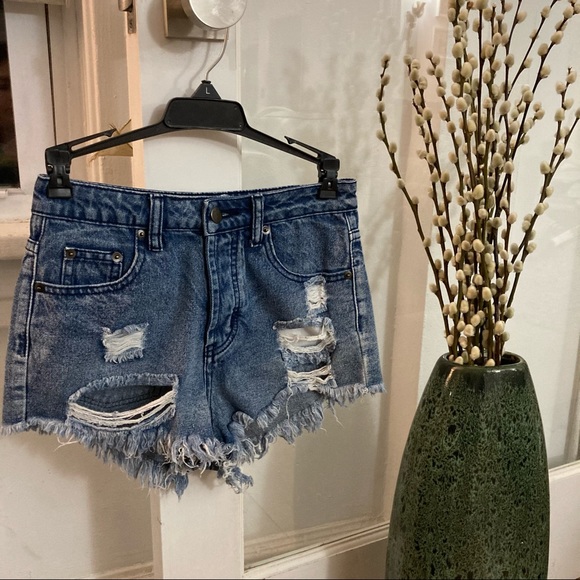emory park Pants - Emory Park Los Angeles Denim Distressed Shorts S